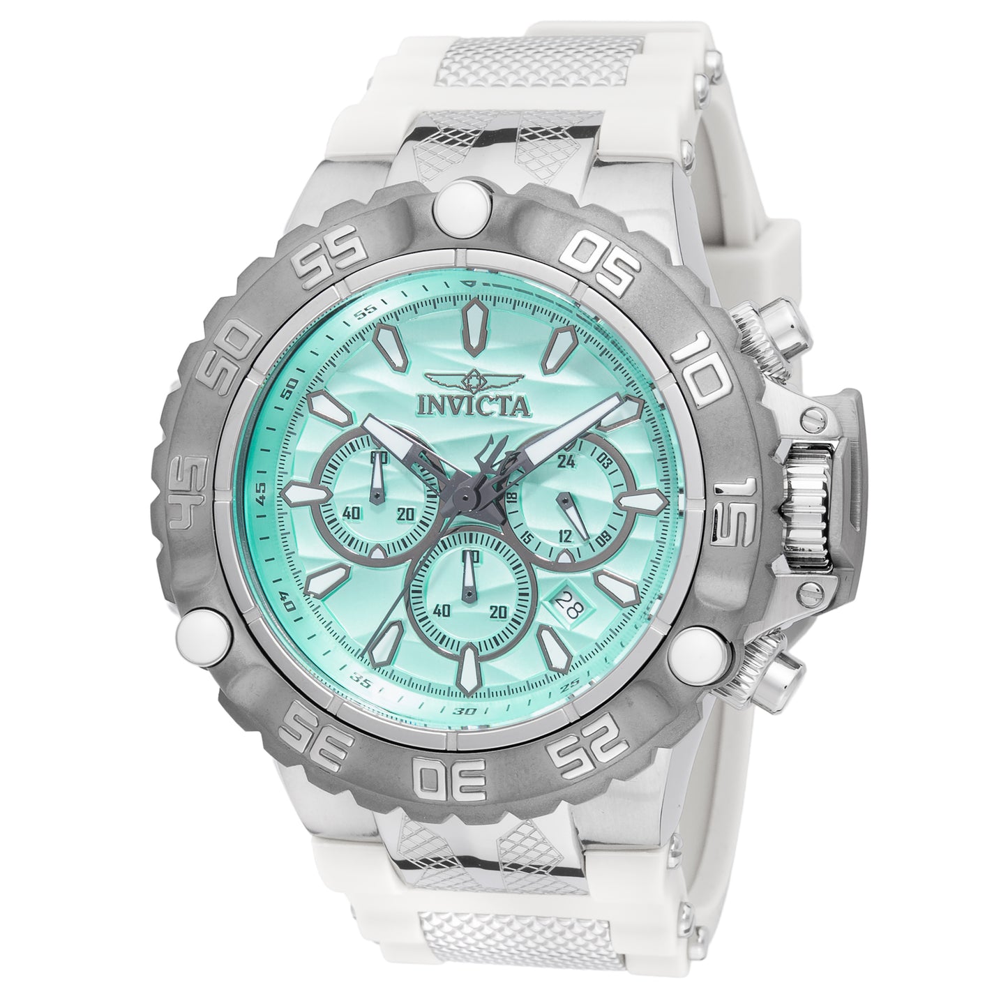 Invicta Men's 55mm Subaqua Poseidon Quartz Chronograph Silicone Strap Watch