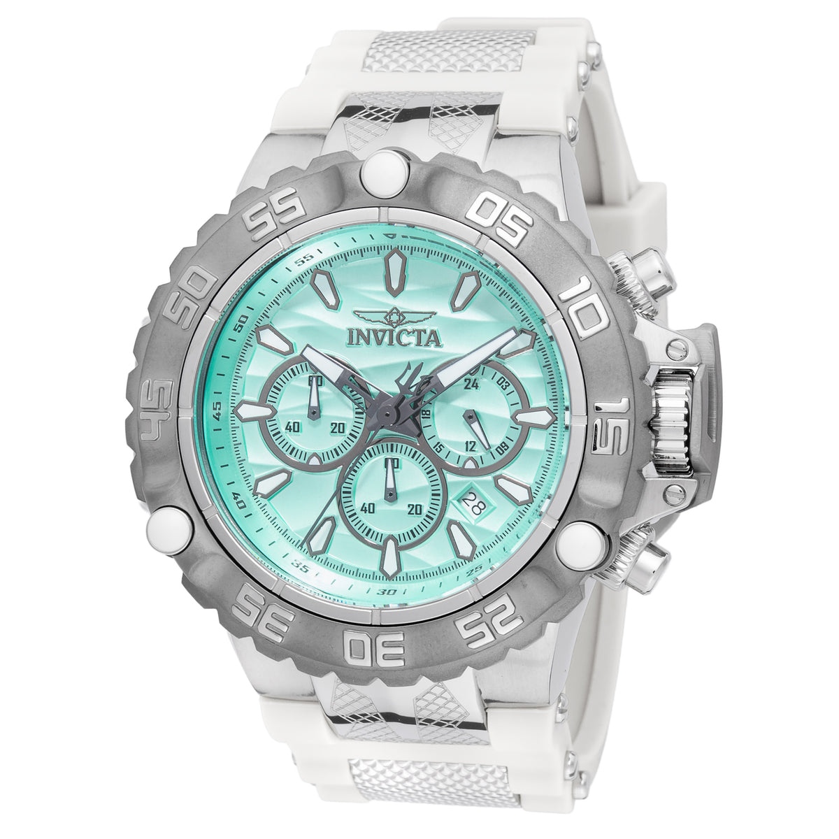 Invicta Men's 55mm Subaqua Poseidon Quartz Chronograph Silicone Strap Watch