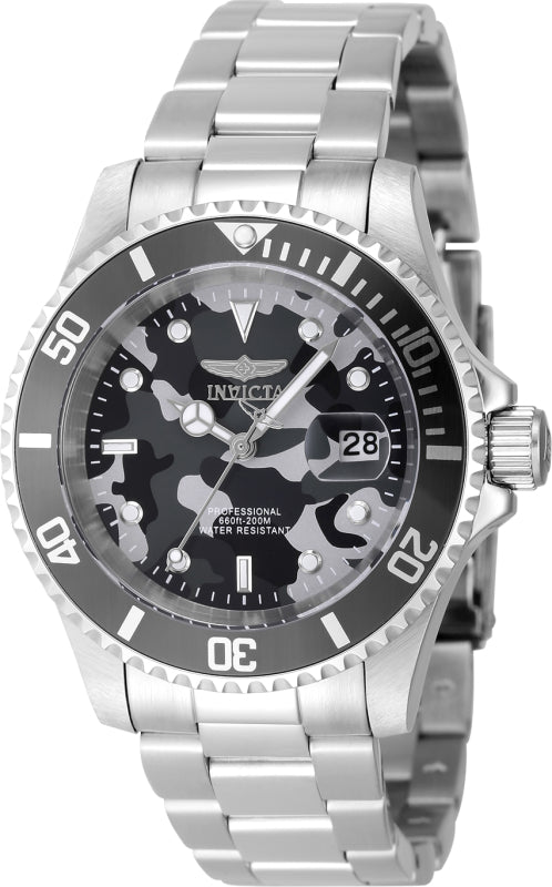 Invicta Men's 40mm Pro Diver Quartz Camouflage Bracelet Watch