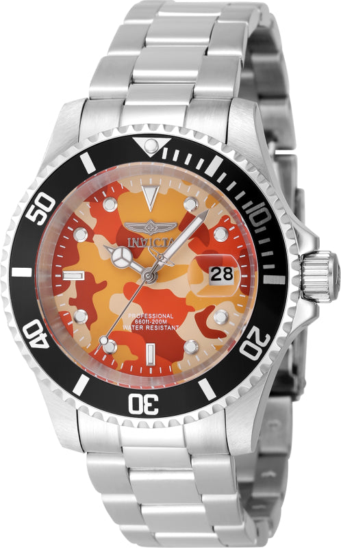 Invicta Men's 40mm Pro Diver Quartz Camouflage Bracelet Watch