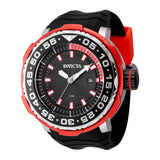 Invicta Men's 52mm Pro Diver Ocean Voyage Quartz Date Red & Black Silicone Strap Watch