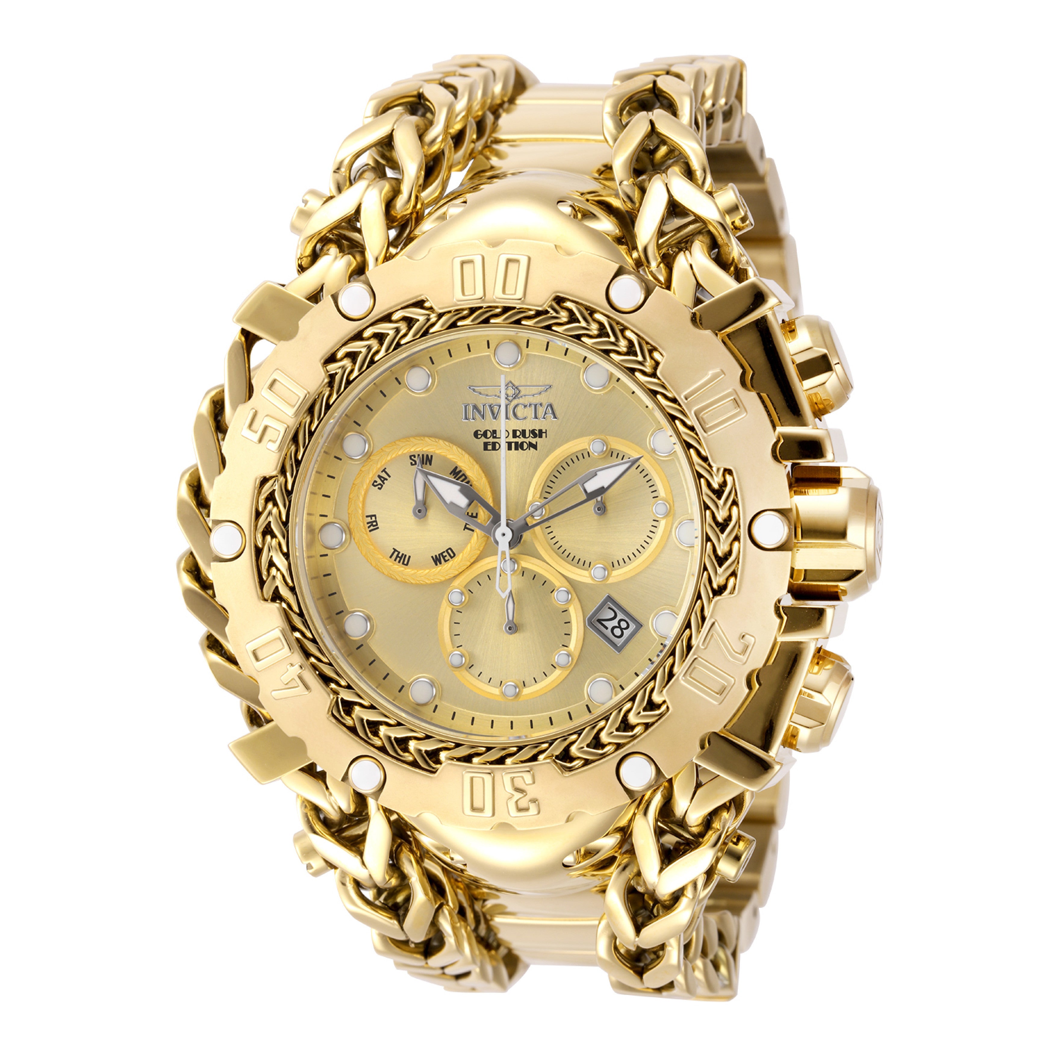 Invicta Men's 58mm Gladiator Quartz Swiss Parts Mixed Chain