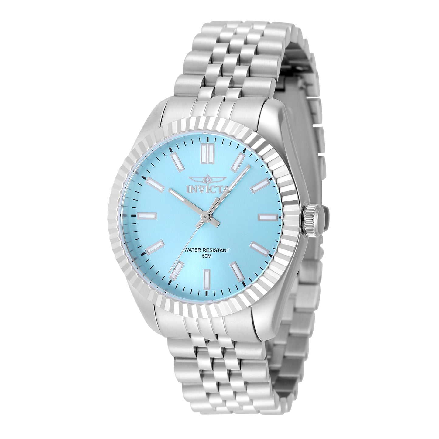 Invicta Women's 36mm Specialty Quartz Light Blue Jubilee Bracelet Watch