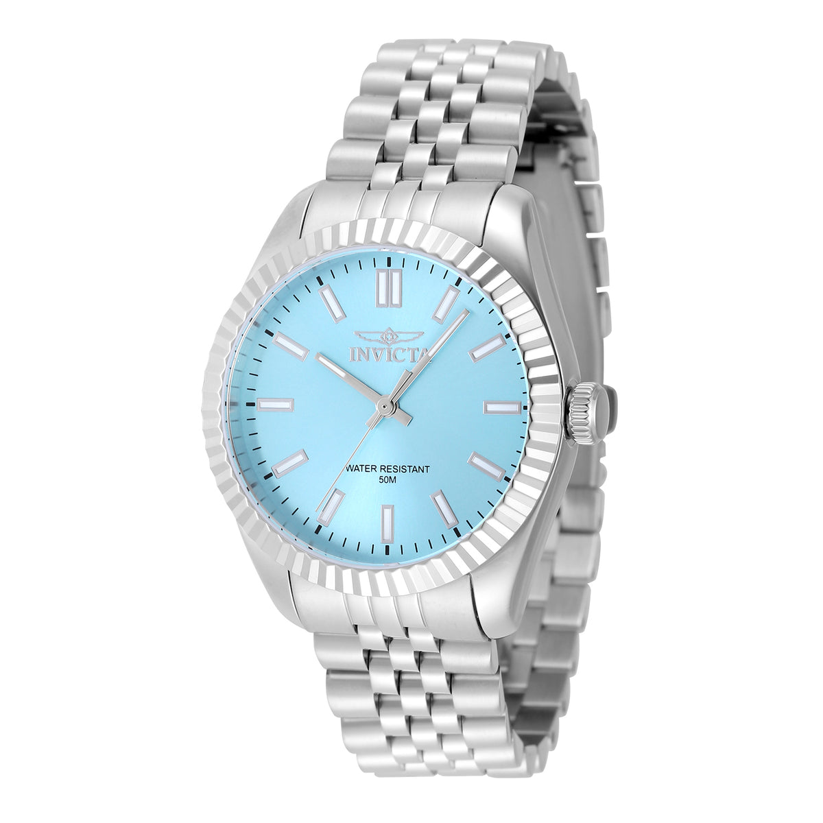 Invicta Women's 36mm Specialty Quartz Light Blue Jubilee Bracelet Watch
