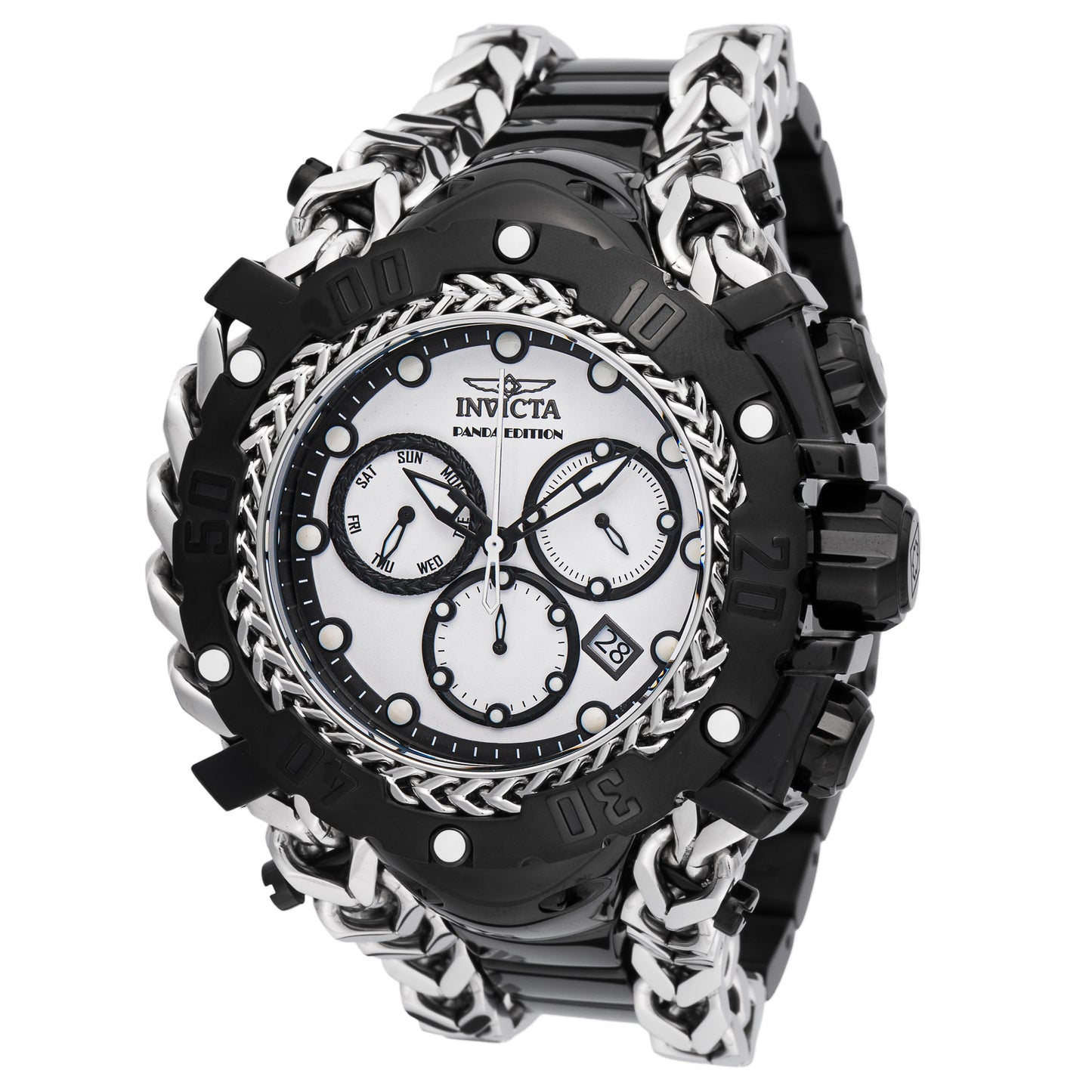 Invicta Men's 58mm Gladiator Quartz Swiss Parts Mixed Chain Bracelet Watch
