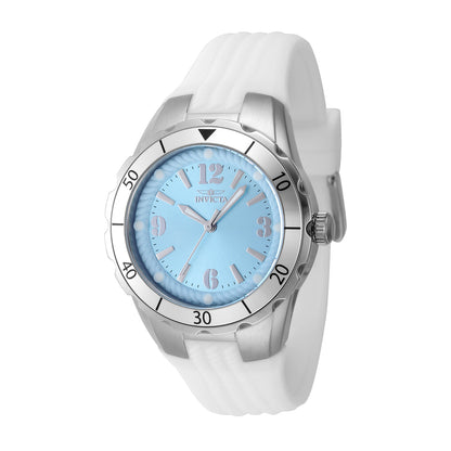 Invicta Women's 38mm Angel Quartz Luminous Markers Textured Silicone Strap Watch