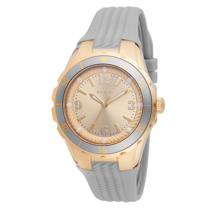Invicta Women's 38mm Angel Quartz Luminous Markers Textured Silicone Strap Watch