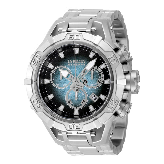Invicta Men's 54mm Ocean Warrior Quartz Chronograph Black & Blue Ombre Dial Bracelet Watch