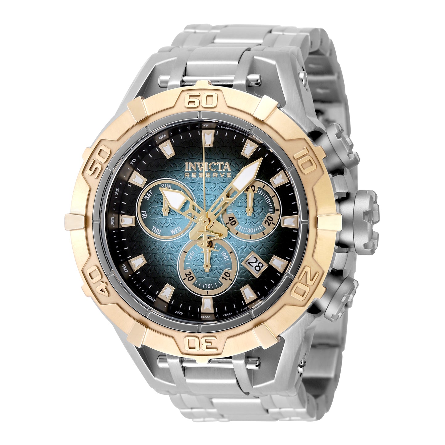 Invicta Men's 54mm Ocean Warrior Quartz Chronograph Ombre Dial Bracelet Watch