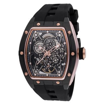 Invicta Men's 44mm S1 Rally Automatic Skeletonized Dial Silicone Strap Watch