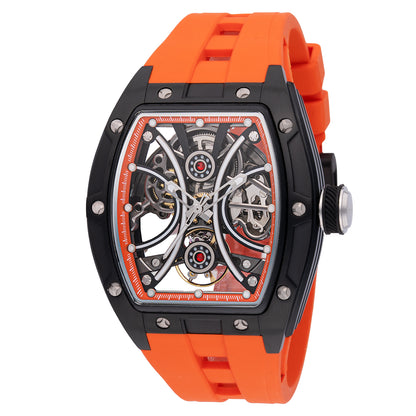 Invicta Men's 44mm S1 Rally Automatic Skeletonized Dial Silicone Strap Watch
