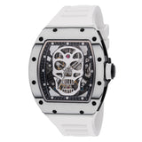 Invicta Men's 41mm S1 Rally Automatic Skull Dial Whiteout Silicone Strap Watch