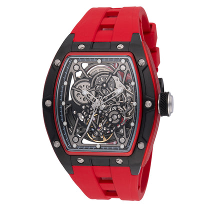 Invicta Men's 44mm S1 Rally Automatic Skeletonized Dial Silicone Strap Watch