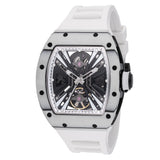 Invicta Men's 41mm S1 Rally Automatic Exhibition Dial Carbon Fiber Case Silicone Strap Watch