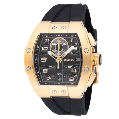 Invicta Men's 44mm Invicta Racing Quartz Chronograph Tonneau Silicone Strap Watch