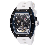 Invicta Men's 44mm S1 Rally Automatic Black Skeletonized Dial Silicone Strap Watch