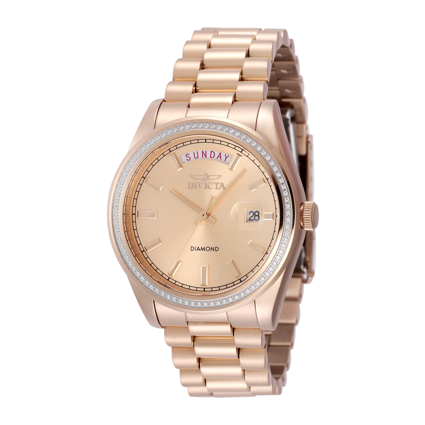 Invicta Women's 38mm Elite Diamond 0.29ctw Quartz Day & Date Bracelet Watch