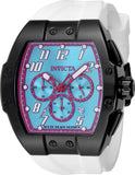 Invicta Men's 47mm Invicta Racing Quartz Chronograph White Silcone Strap Watch