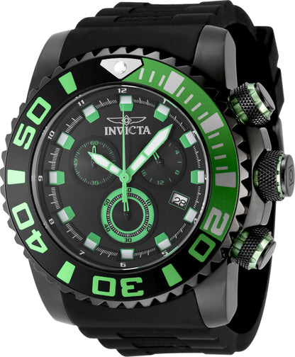 Invicta Men's 52mm Sea Hunter Quartz Chronograph Silicone Strap Watch