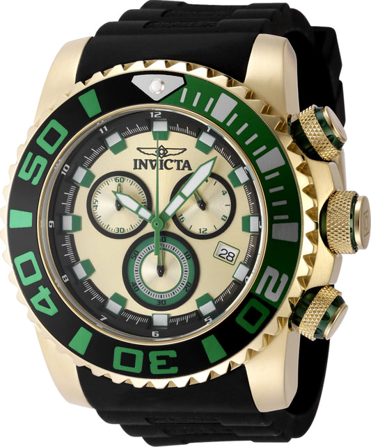 Invicta Men's 52mm Sea Hunter Quartz Chronograph Silicone Strap Watch