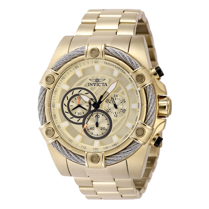Invicta Men's 52mm Bolt Quartz Chronograph Twisted Cable Bezel Bracelet Watch
