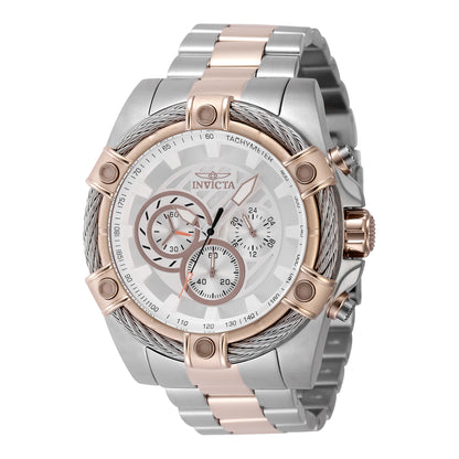 Invicta Men's 52mm Bolt Quartz Chronograph Twisted Cable Bezel Bracelet Watch