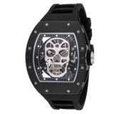 Invicta Men's 41mm S1 Rally Automatic Skeletonized Skull Silicone Strap Watch