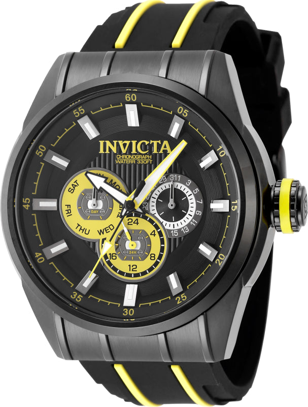 Invicta Men's 48mm Speedway Quartz Chronograph Silicone Strap Watch