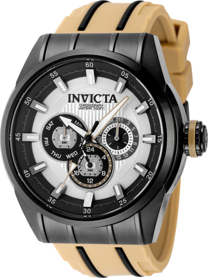 Invicta Men's 48mm Speedway Quartz Chronograph Silicone Strap Watch
