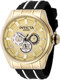 Invicta Men's 48mm Speedway Quartz Chronograph Goldtone Bezel Watch