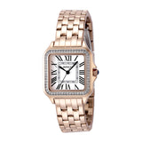 Invicta Women's 28mm Angel Quartz Crystal Bezel Square Bracelet Watch