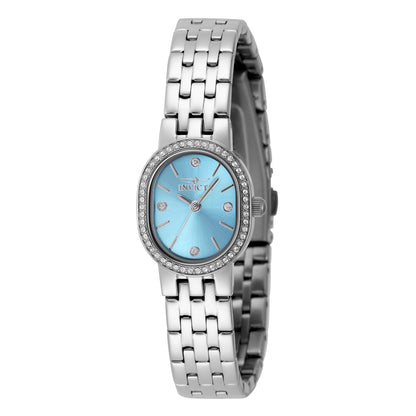 Invicta Women's 20mm Angel Quartz Crystal Accented Oval Bracelet Watch