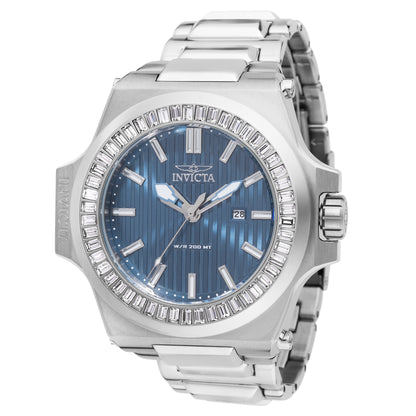 Invicta Men's 58mm Akula Quartz Striped Dial Crystal Accented Bracelet Watch