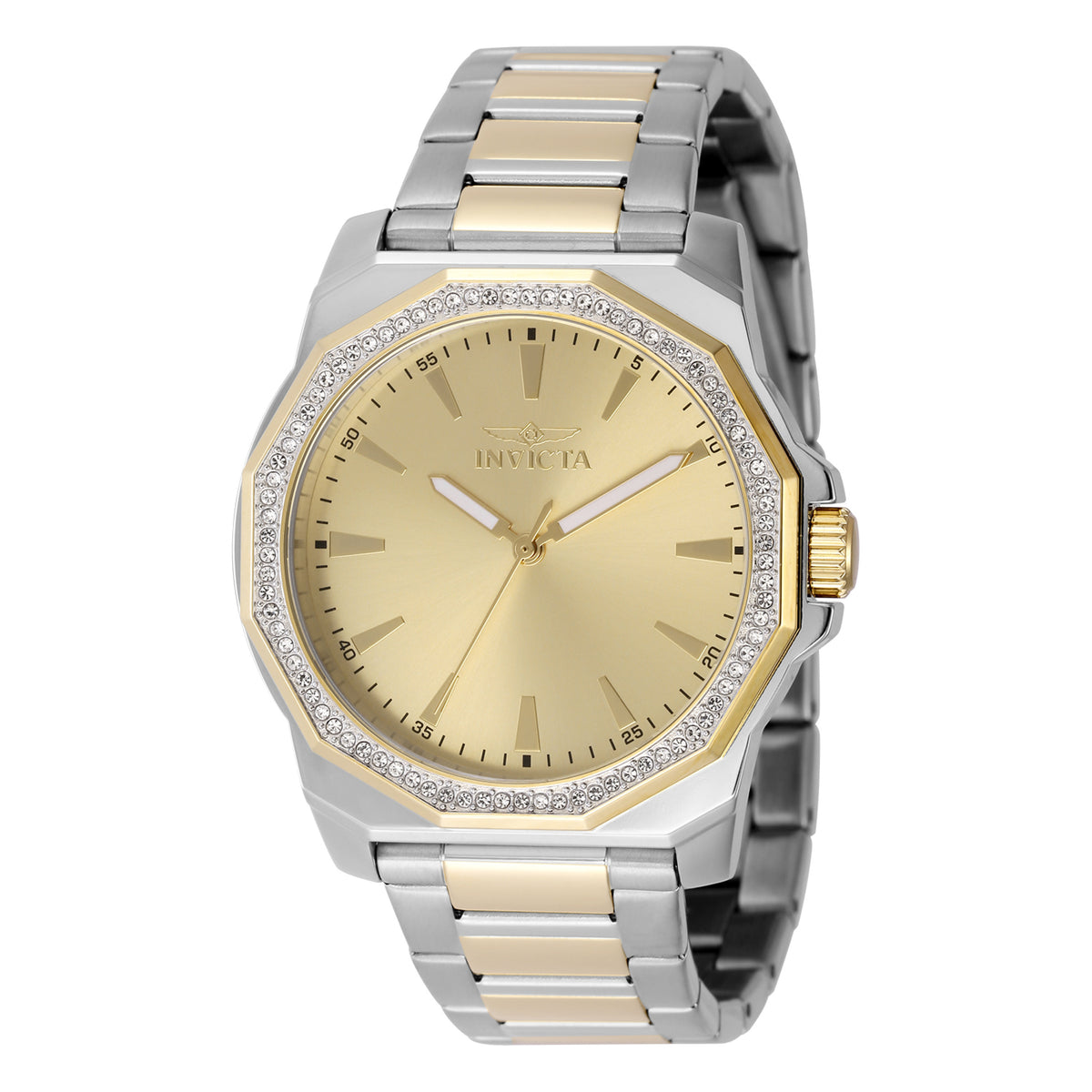 Invicta Men's 42mm Speedway Quartz Crystal Accented Two-Tone Bracelet Watch