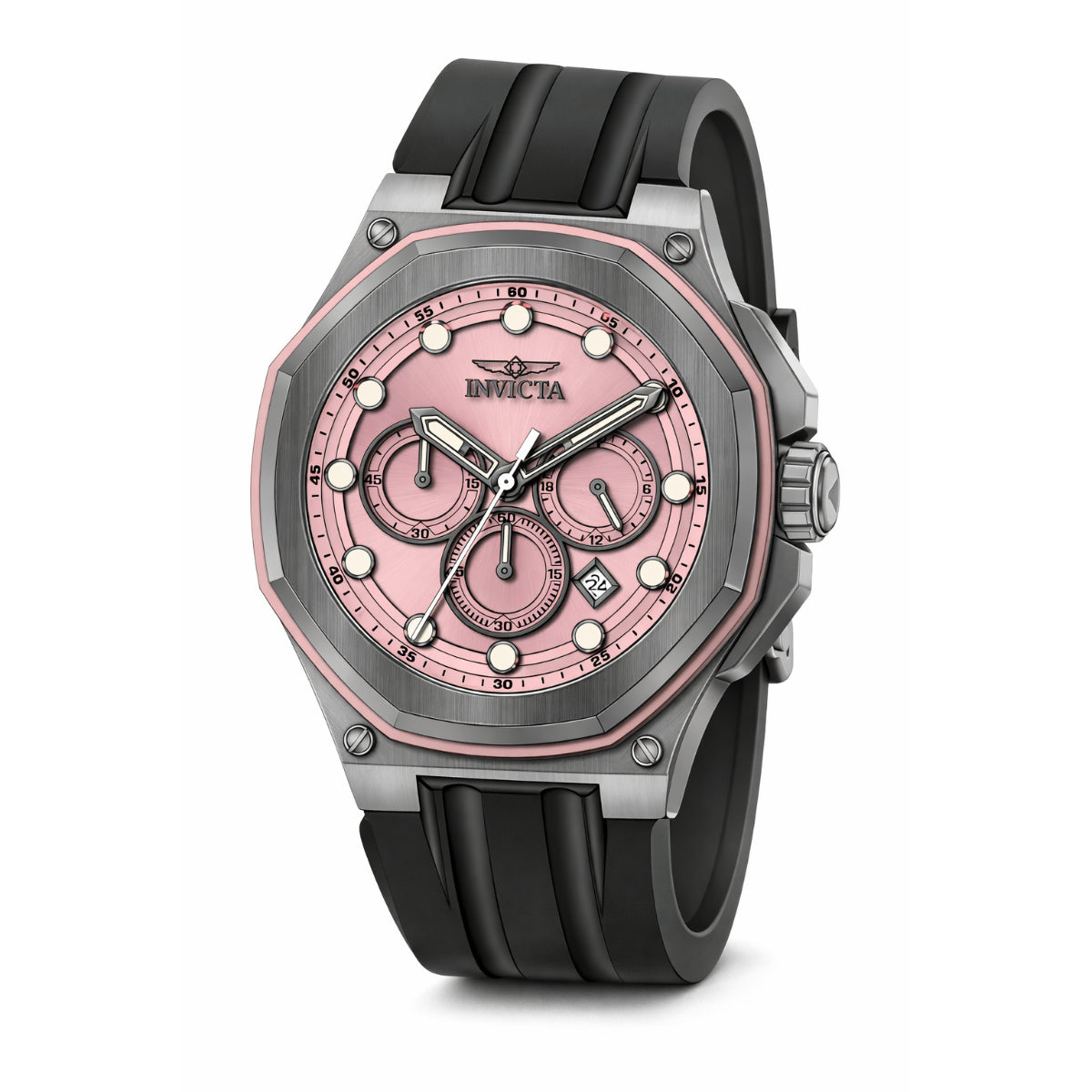 Invicta Men's 50mm Akula Quartz Chronograph Silicone Strap Watch