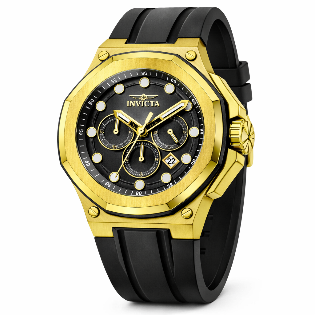 Invicta Men's 50mm Akula Quartz Chronograph Silicone Strap Watch