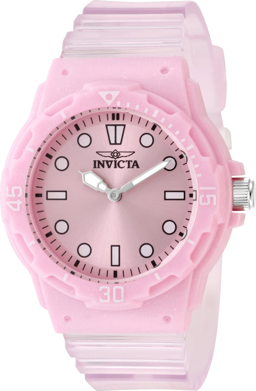 Invicta Women's 35mm Celestial Quartz Transparent Polyurethane Strap Watch