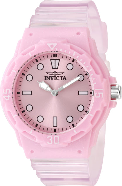 Invicta Women's 35mm Celestial Quartz Transparent Polyurethane Strap Watch