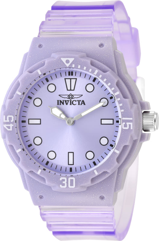 Invicta Women's 35mm Celestial Quartz Transparent Polyurethane Strap Watch