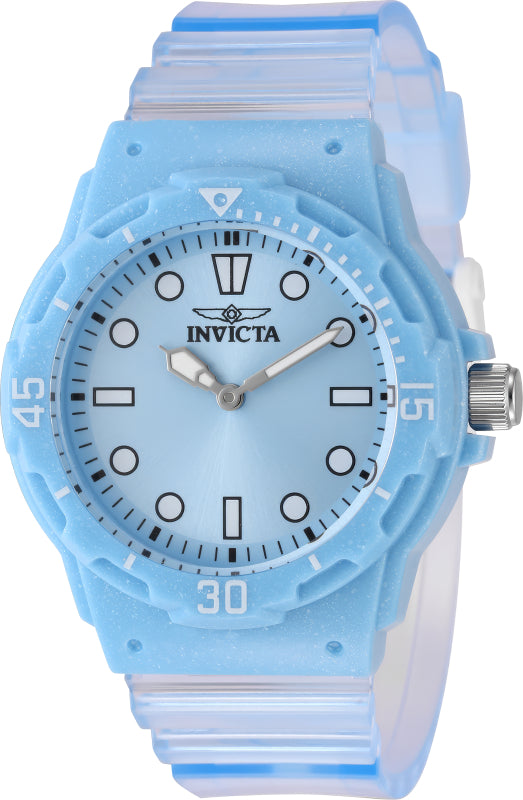 Invicta Women's 35mm Celestial Quartz Transparent Polyurethane Strap Watch
