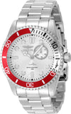 Invicta Men's 43mm Pro Diver Quartz Multifunction Silver Dial Bracelet Watch