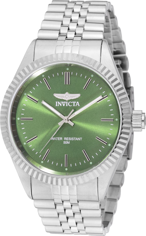 Invicta Men's 43mm Specialty Quartz Green Dial Bracelet Watch