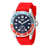 Invicta Men's 43mm Pro Diver Quartz Blue Dial Silicone Strap Watch