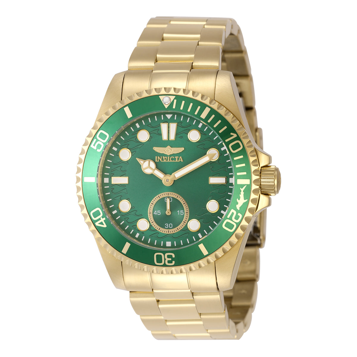 Invicta Men's 43mm Pro Diver Quartz 60 Second Subdial Coin Edge Bracelet Watch
