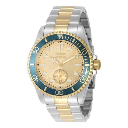 Invicta Men's 43mm Pro Diver Quartz 60 Second Subdial Coin Edge Bracelet Watch
