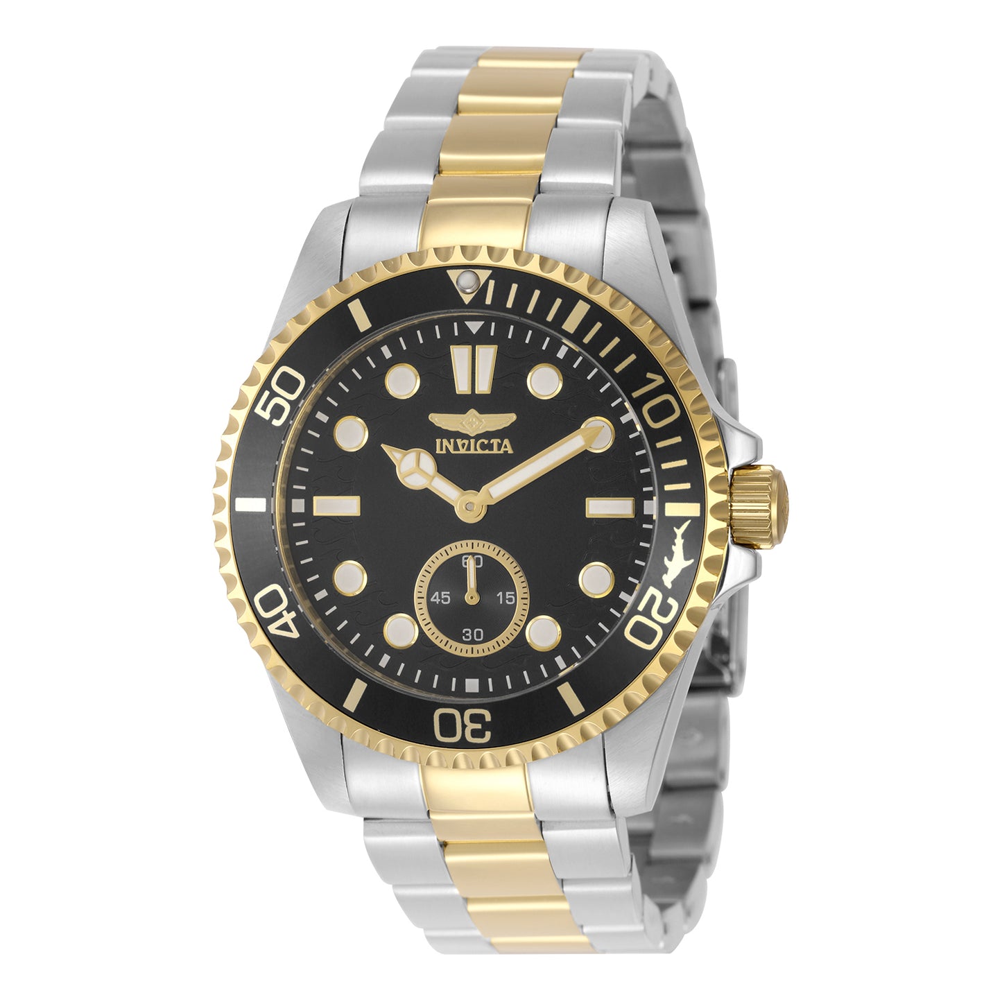 Invicta Men's 43mm Pro Diver Quartz 60 Second Subdial Coin Edge Bracelet Watch