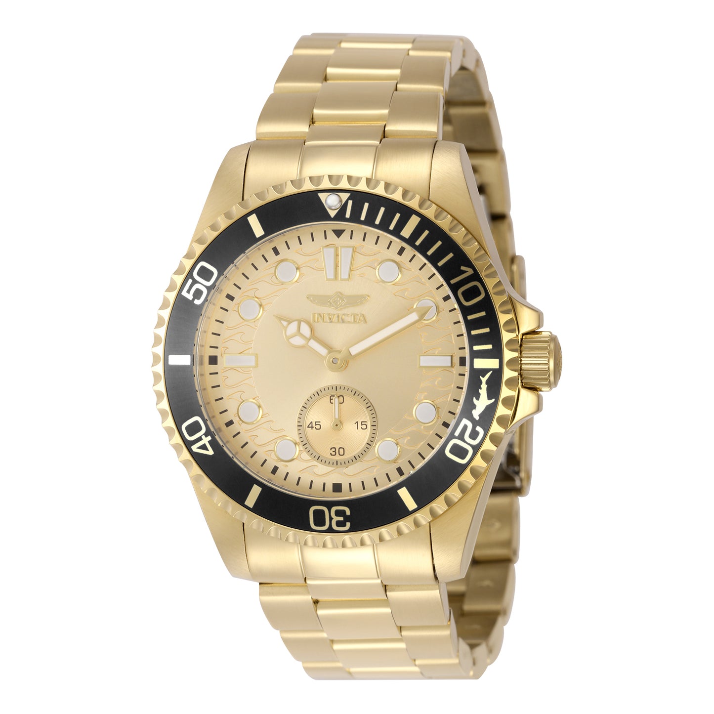 Invicta Men's 43mm Pro Diver Quartz 60 Second Subdial Coin Edge Bracelet Watch