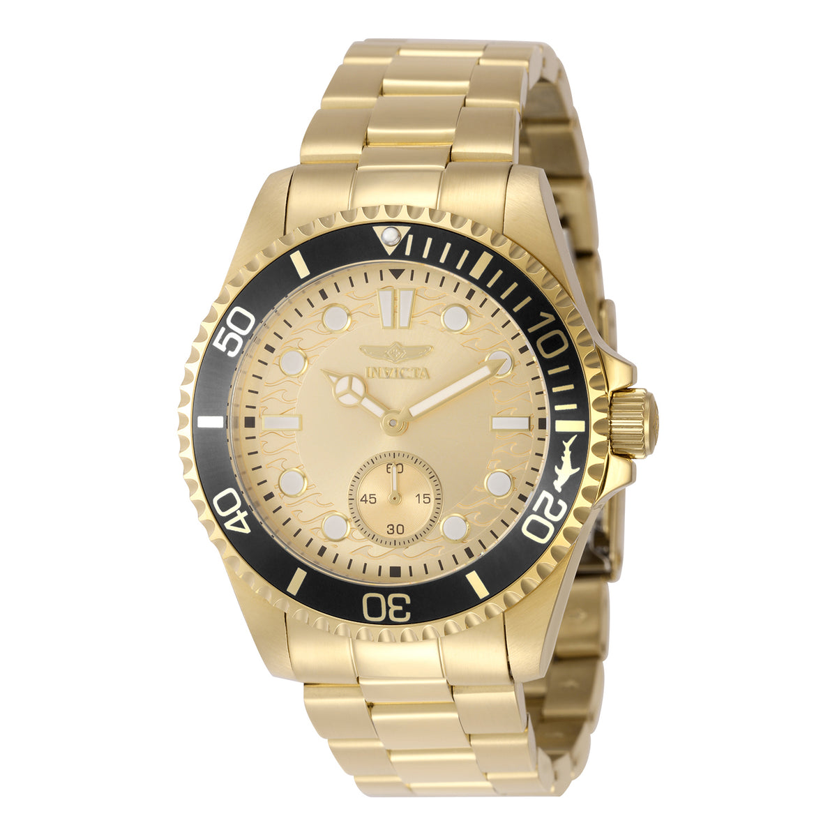 Invicta Men's 43mm Pro Diver Quartz 60 Second Subdial Coin Edge Bracelet Watch