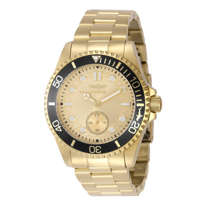 Invicta Men's 43mm Pro Diver Quartz 60 Second Subdial Coin Edge Bracelet Watch