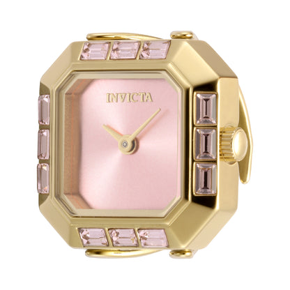 Invicta Women's 21mm Angel Mini Quartz Baguette Crystal Ring Watch